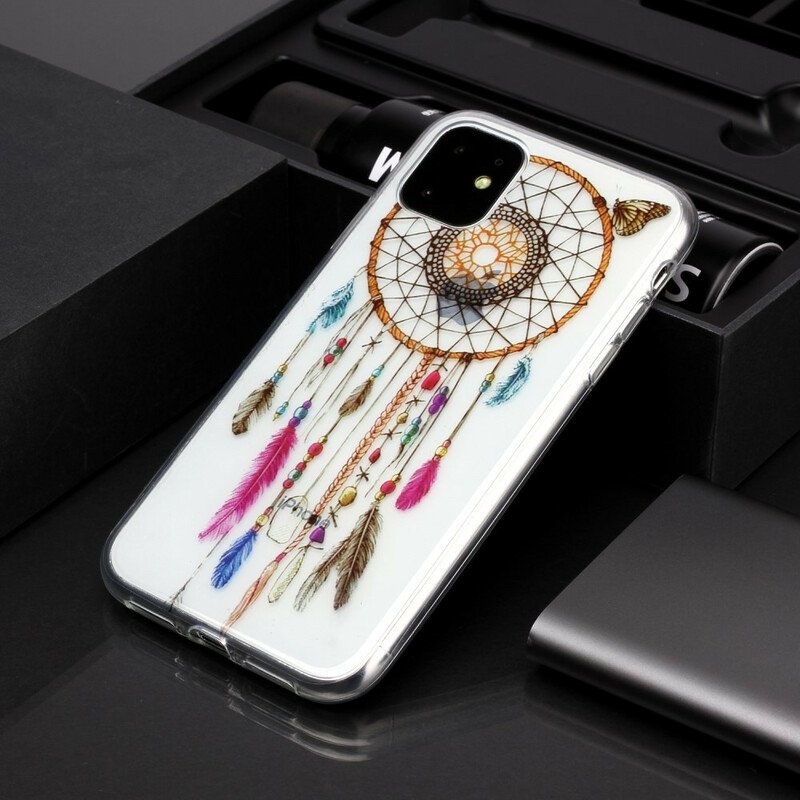 Skal iPhone 11 Transparent Dream Catcher Färgglad