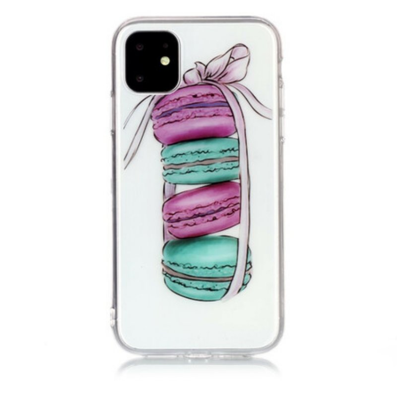 Skal iPhone 11 Transparenta Gourmetmacarons