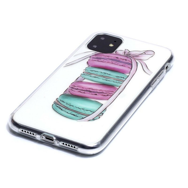 Skal iPhone 11 Transparenta Gourmetmacarons