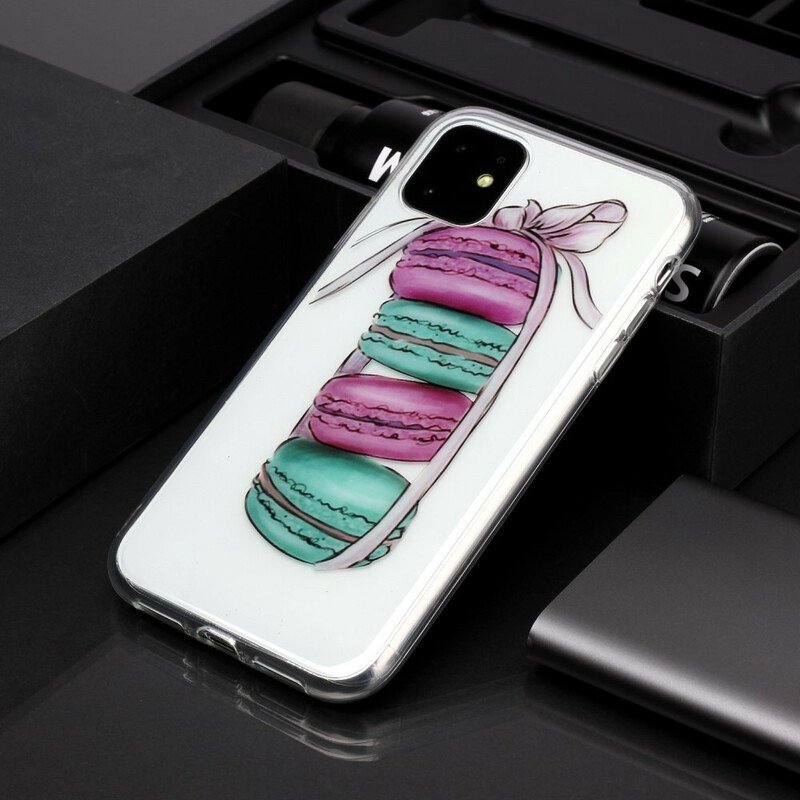 Skal iPhone 11 Transparenta Gourmetmacarons