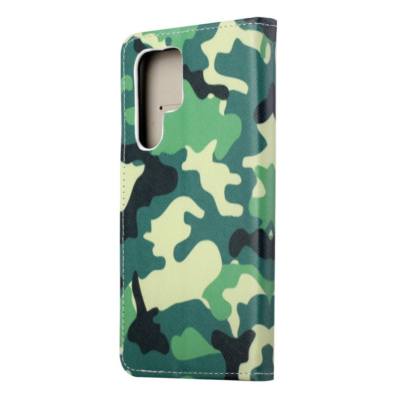 Fodral Samsung Galaxy S22 Ultra 5G Militärt Kamouflage