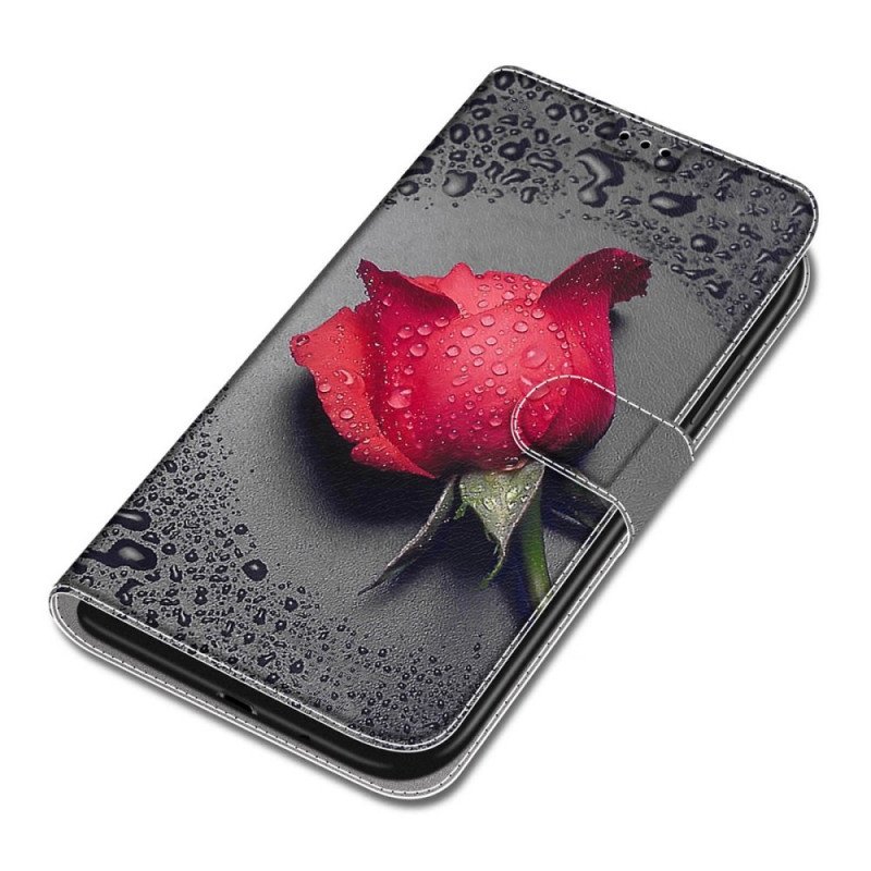 Fodral Samsung Galaxy S22 Ultra 5G Rosor Med Snodd