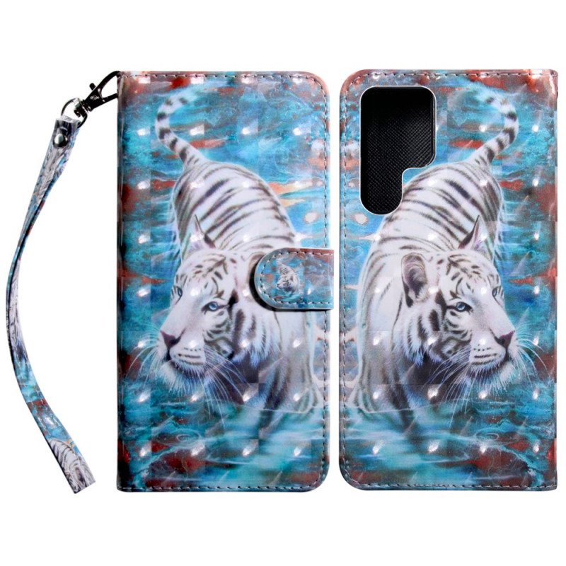 Folio-fodral Samsung Galaxy S22 Ultra 5G Tigern Lucian