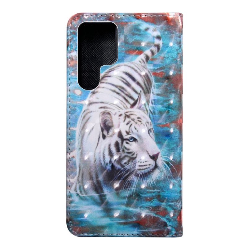 Folio-fodral Samsung Galaxy S22 Ultra 5G Tigern Lucian