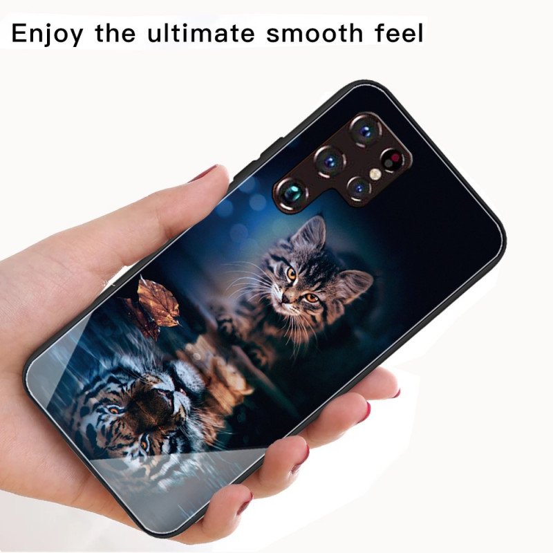 Mobilskal Samsung Galaxy S22 Ultra 5G Mitt Härdat Tigerglas