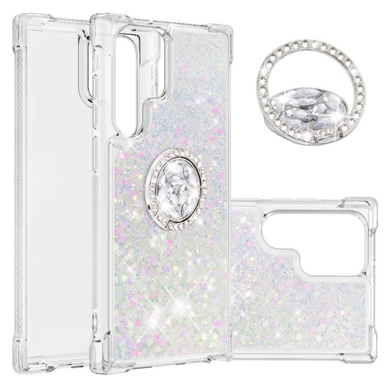 Skal Samsung Galaxy S22 Ultra 5G Glitter Ring-bracket