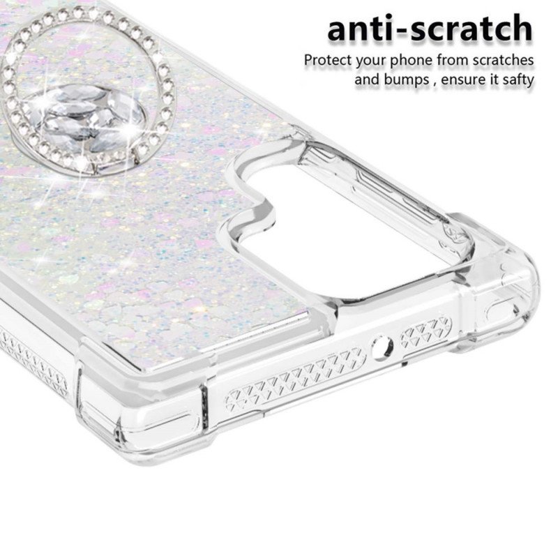 Skal Samsung Galaxy S22 Ultra 5G Glitter Ring-bracket