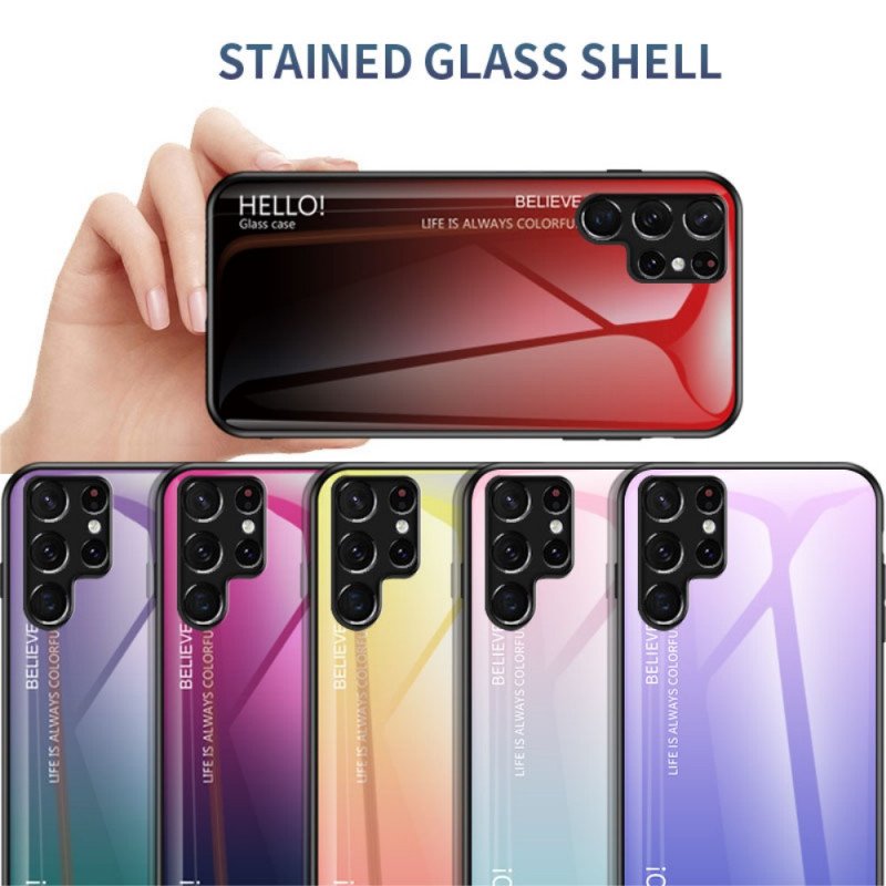 Skal Samsung Galaxy S22 Ultra 5G Härdat Glas Hej