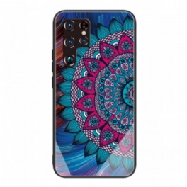 Skal Samsung Galaxy S22 Ultra 5G Mandala Härdat Glas