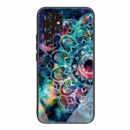 Skal Samsung Galaxy S22 Ultra 5G Mandala Härdat Glas