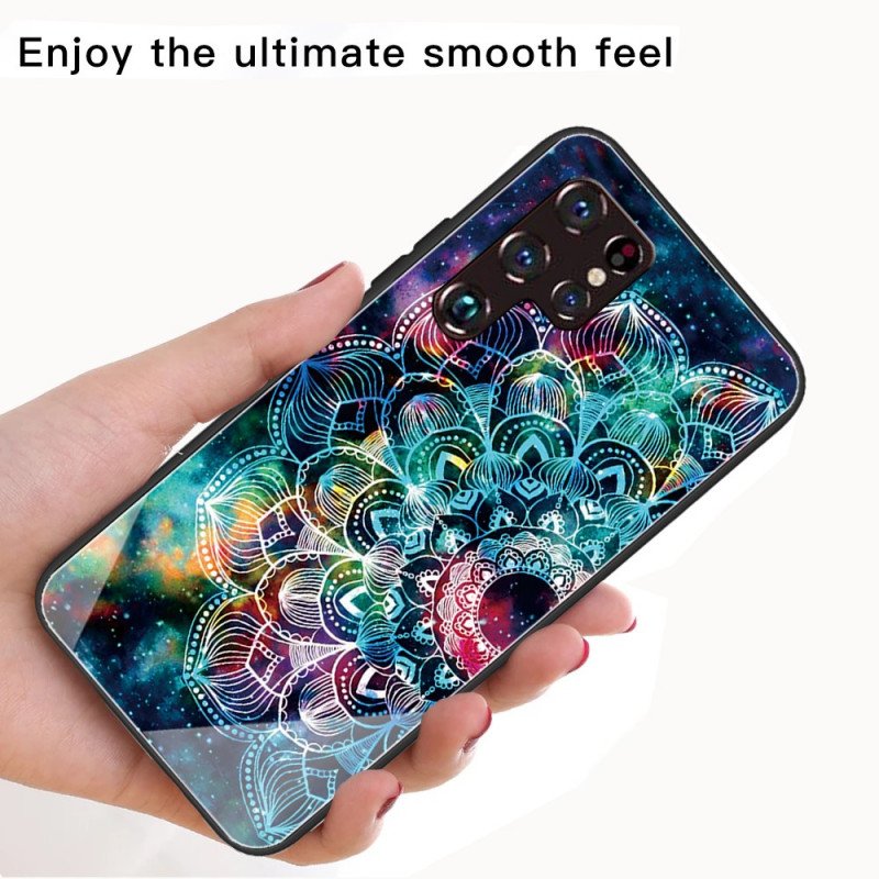 Skal Samsung Galaxy S22 Ultra 5G Mandala Härdat Glas