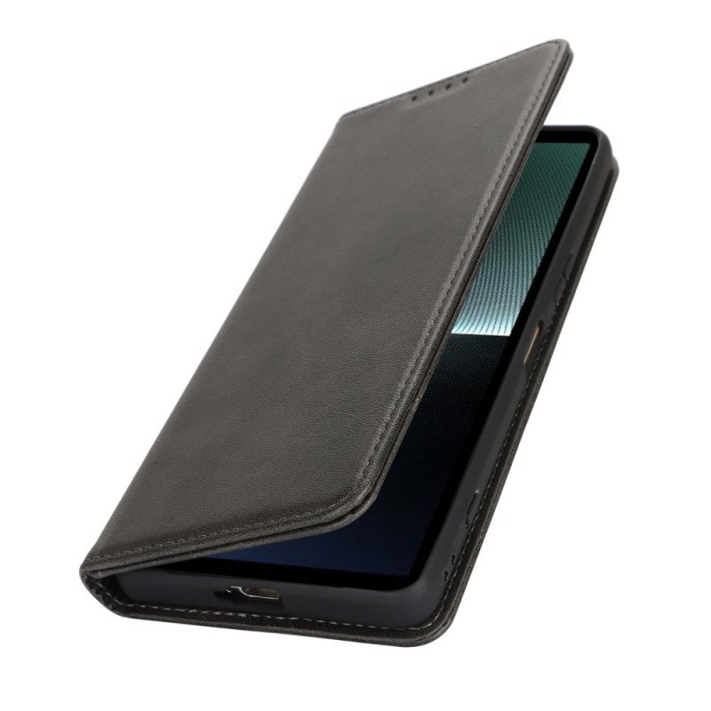 Folio-fodral Sony Xperia 1 Vi Split Läder