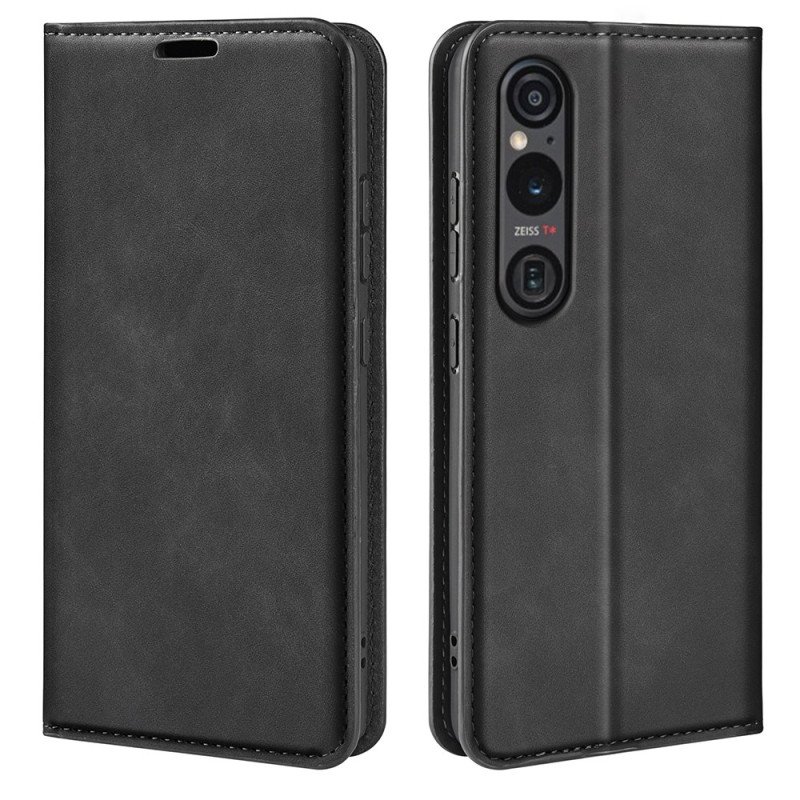 Folio-fodral Sony Xperia 1 Vi Telefonfodral Klassisk