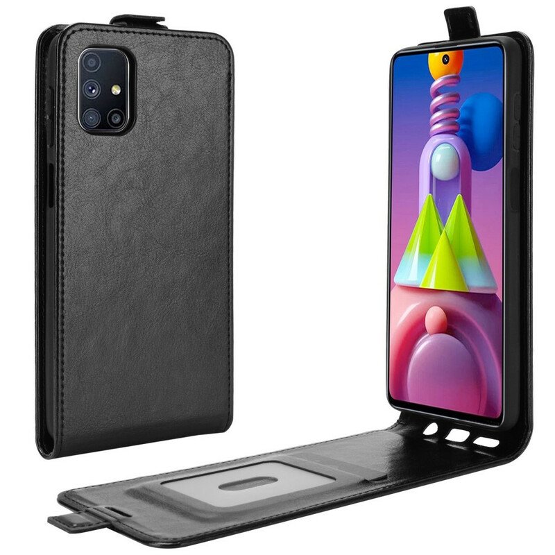 Folio-fodral Samsung Galaxy M51 Läderfodral Vertikal Klaff I Lädereffekt