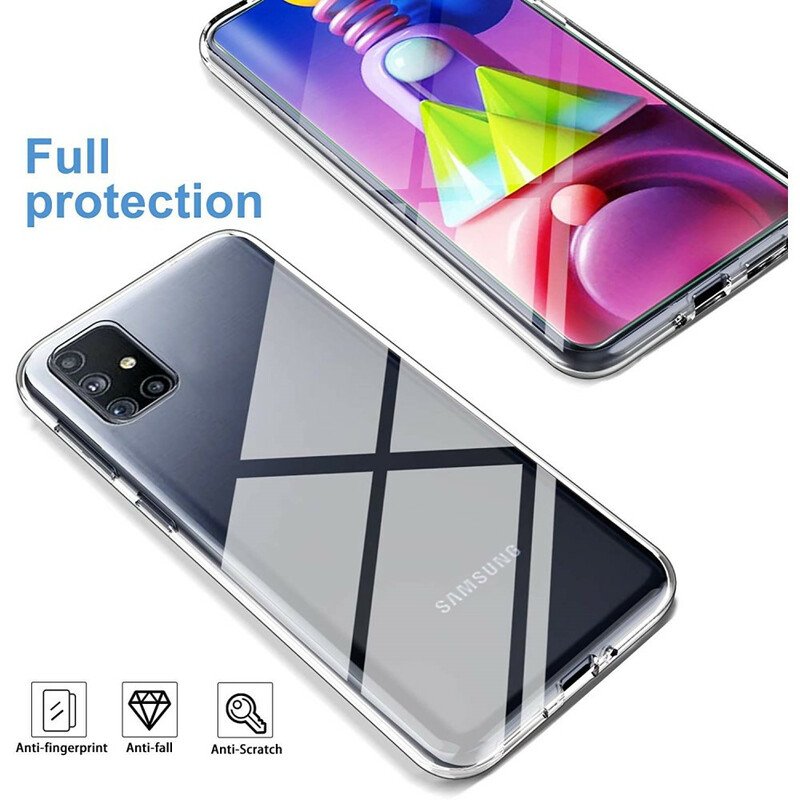 Mobilskal Samsung Galaxy M51 Och Härdat Glasskärm