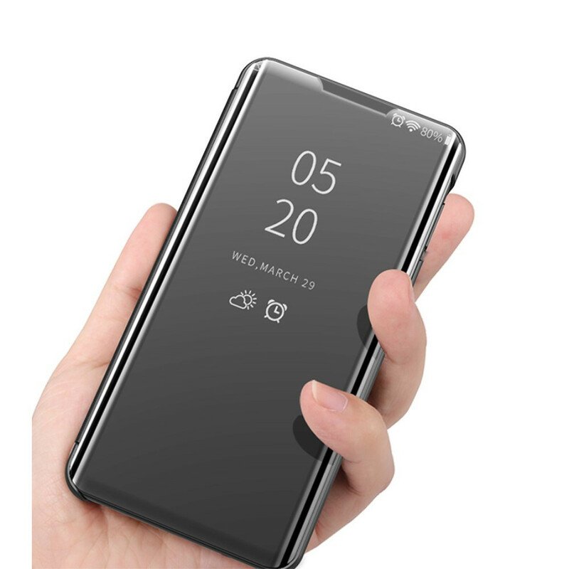 Skal Samsung Galaxy M51 Spegel Och Konstläder