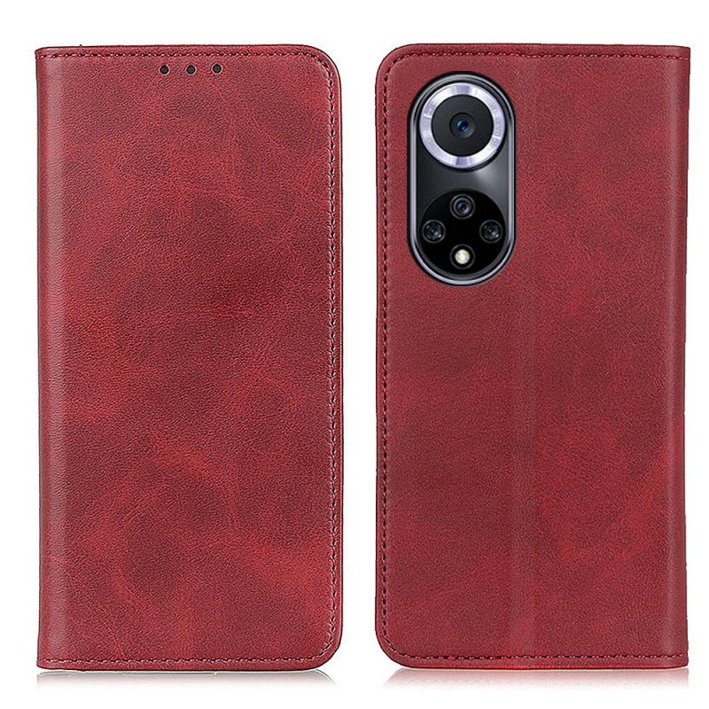 Folio-fodral Huawei Nova 9 Läderfodral Elegance Split Läder