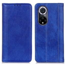 Folio-fodral Huawei Nova 9 Läderfodral Elegance Split Litchi Läder