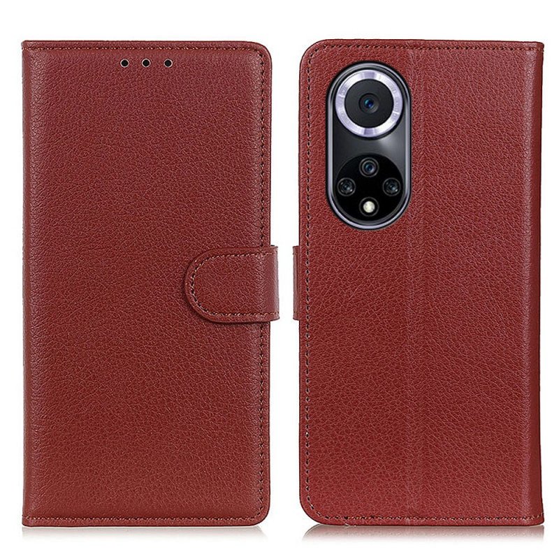 Folio-fodral Huawei Nova 9 Traditionellt Litchi