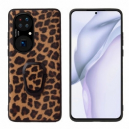 Skal Huawei P50 Ringstöd I Leopardstil