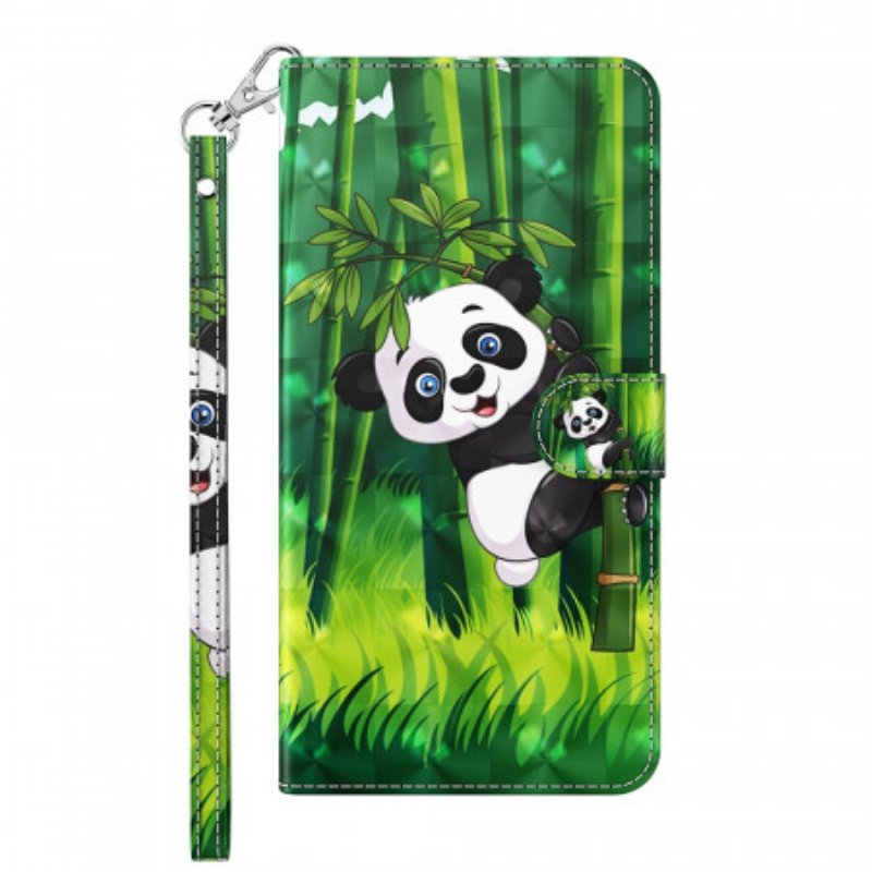 Fodral Samsung Galaxy A13 5G / A04s Panda Och Bambu