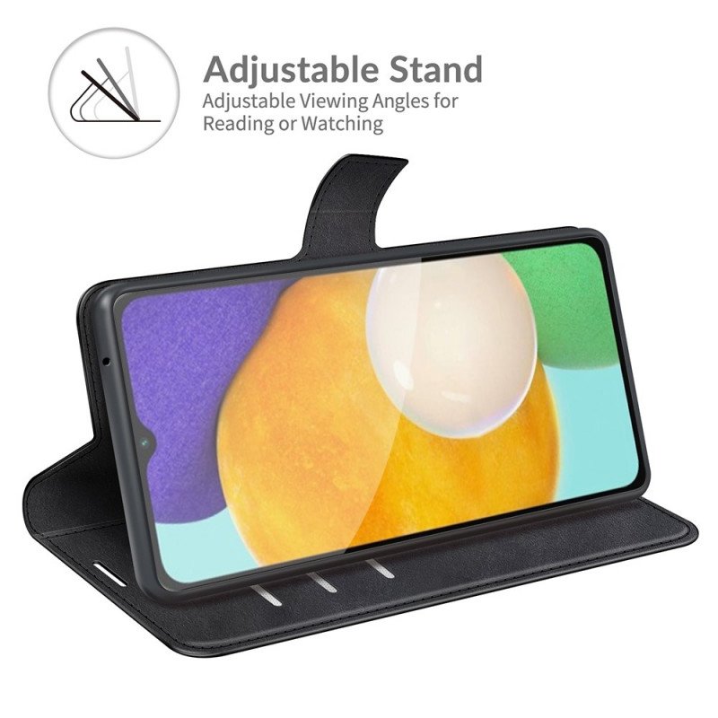 Folio-fodral Samsung Galaxy A13 5G / A04s Slimmad Konstläder