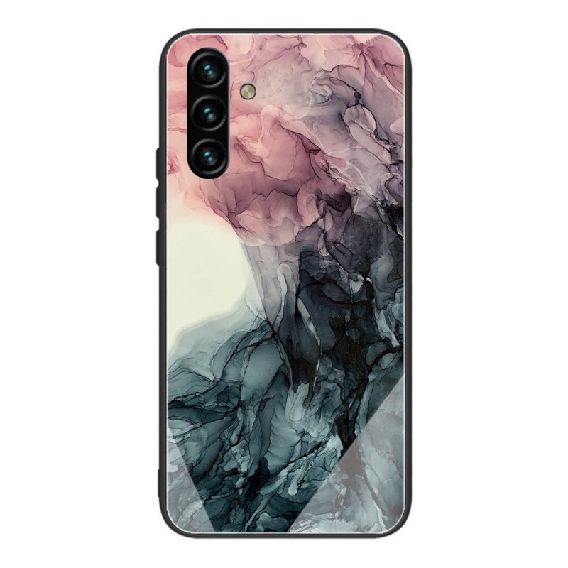 Mobilskal Samsung Galaxy A13 5G / A04s Marmor Härdat Glas