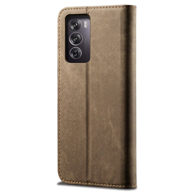 Folio-fodral Oppo Reno 12 5g Telefonfodral Jeanstyg