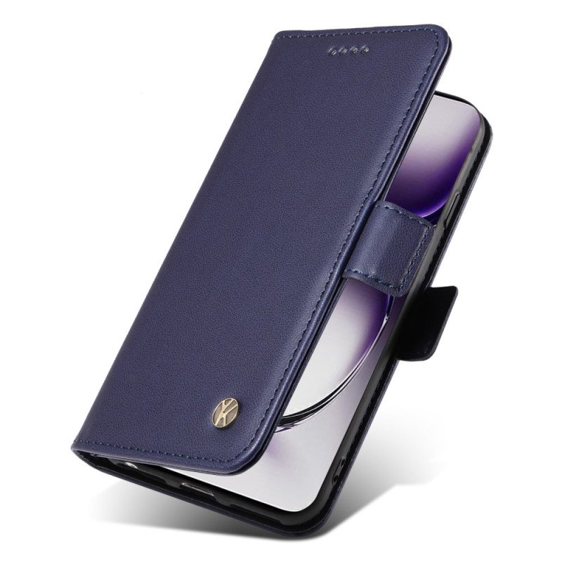 Läderfodral Oppo Reno 12 5g Telefonfodral Klassisk Yikatu