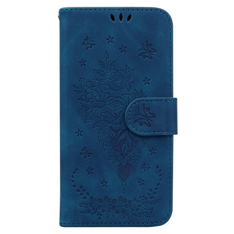 Läderskal Fodral Oppo Reno 12 5g Floralie Med Rem