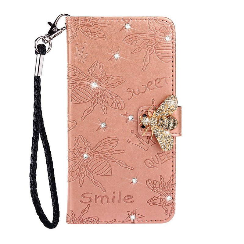 Folio-fodral Samsung Galaxy A20s Smile Bee Charm