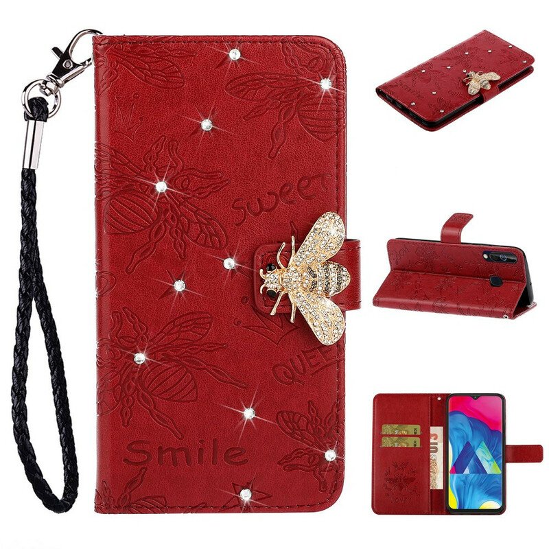 Folio-fodral Samsung Galaxy A20s Smile Bee Charm