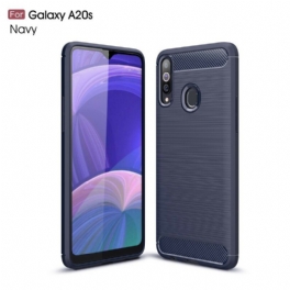 Mobilskal Samsung Galaxy A20s Borstad Kolfiber