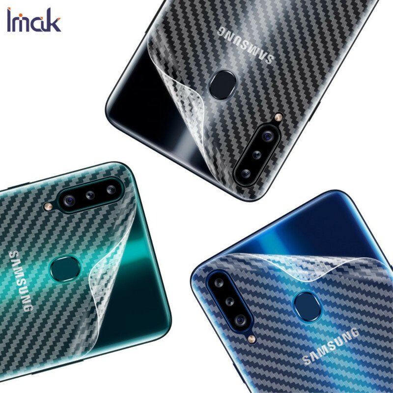 Ryggskyddsfilm För Samsung Galaxy A20S Carbon Style Imak