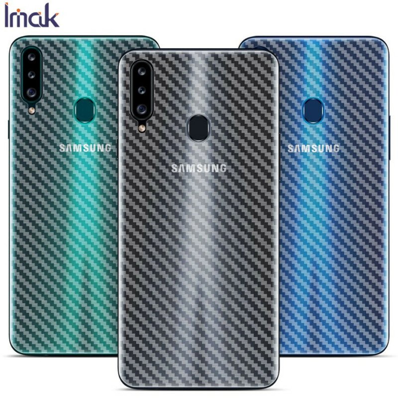 Ryggskyddsfilm För Samsung Galaxy A20S Carbon Style Imak