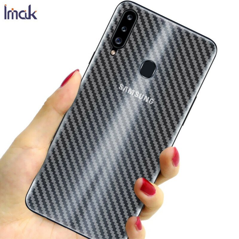 Ryggskyddsfilm För Samsung Galaxy A20S Carbon Style Imak