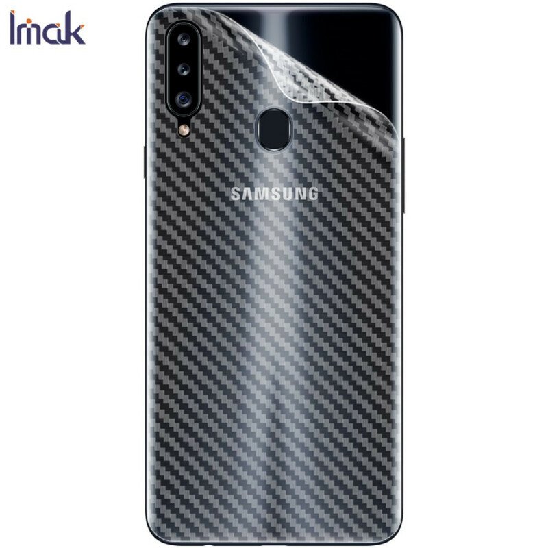 Ryggskyddsfilm För Samsung Galaxy A20S Carbon Style Imak