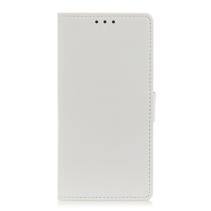 Fodral Xiaomi 12 Pro Enkel Glänsande Lädereffekt