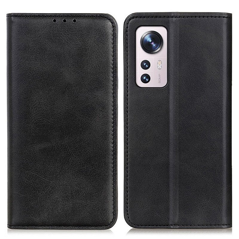 Folio-fodral Xiaomi 12 Pro Läderfodral Elegance Split Läder