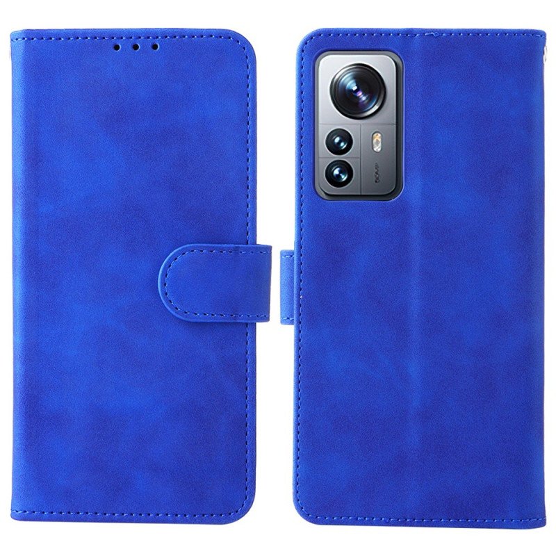 Folio-fodral Xiaomi 12 Pro Med Kedjar Strappy Skin-touch