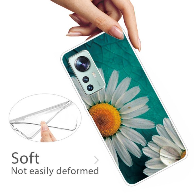 Skal Xiaomi 12 Pro Blommigt Silikon