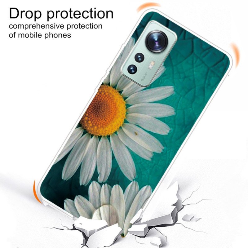 Skal Xiaomi 12 Pro Blommigt Silikon