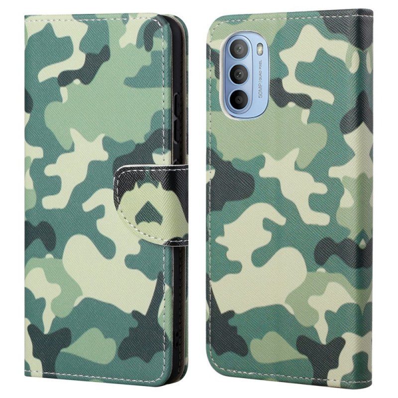 Fodral Moto G41 / G31 Militärt Kamouflage