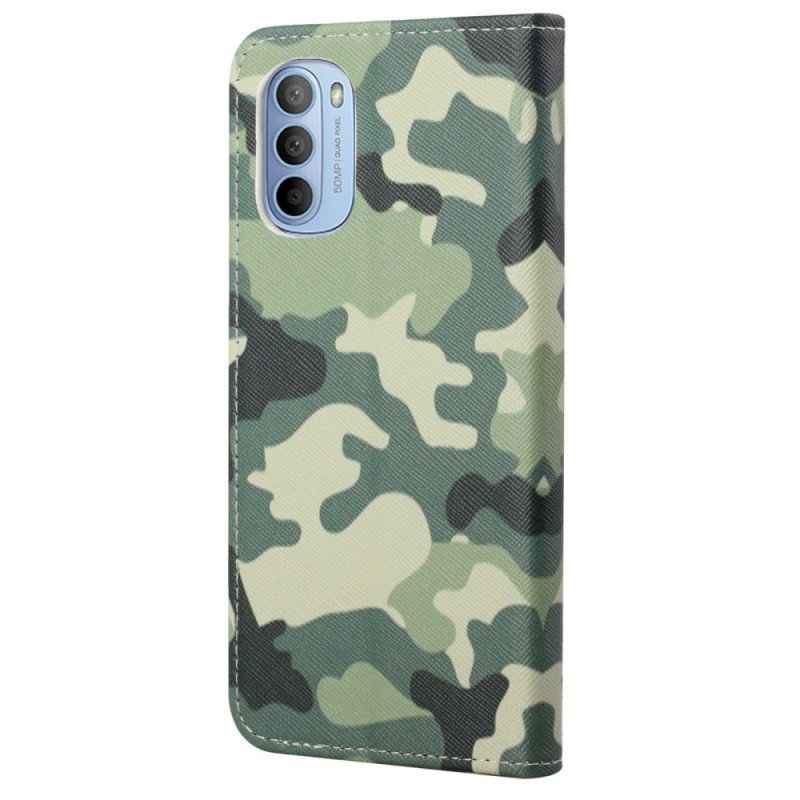 Fodral Moto G41 / G31 Militärt Kamouflage