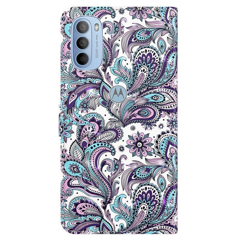 Fodral Moto G41 / G31 Paisley