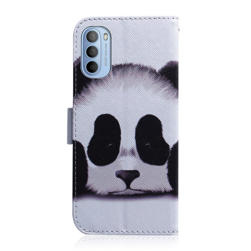 Fodral Moto G41 / G31 Panda Ansikte