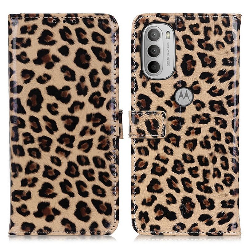 Fodral Moto G41 / G31 Vanlig Leopard