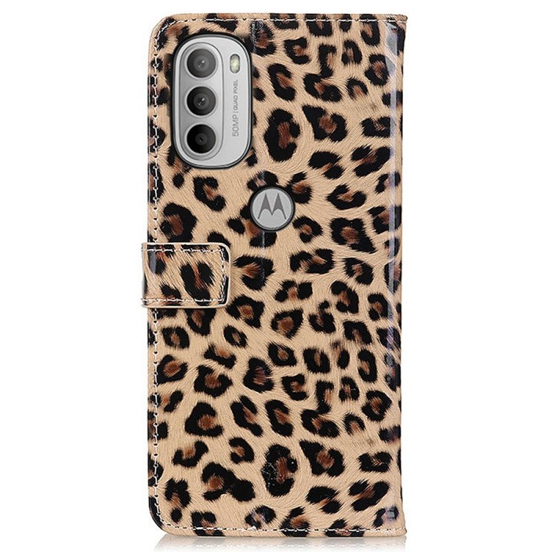 Fodral Moto G41 / G31 Vanlig Leopard