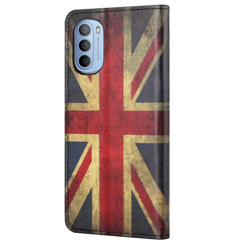 Folio-fodral Moto G41 / G31 Englands Flagga