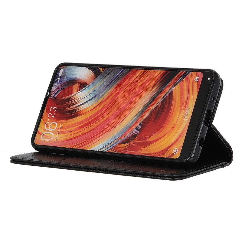 Folio-fodral Moto G41 / G31 Läderfodral Elegance Split Litchi Läder